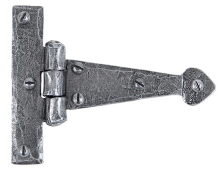 Pewter 4" Arrow Head T Hinge (pair) | 33774