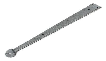 Pewter 18" Penny End Hinge Front (pair) | 33786