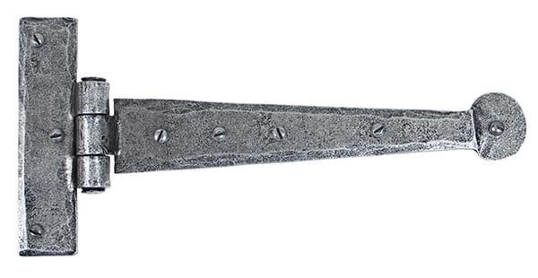 Pewter 9" Penny End T Hinge (pair) | 33789