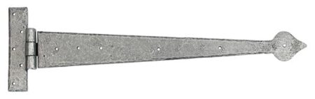 From the Anvil Arrow Head T Hinge (pair) - Pewter Patina
