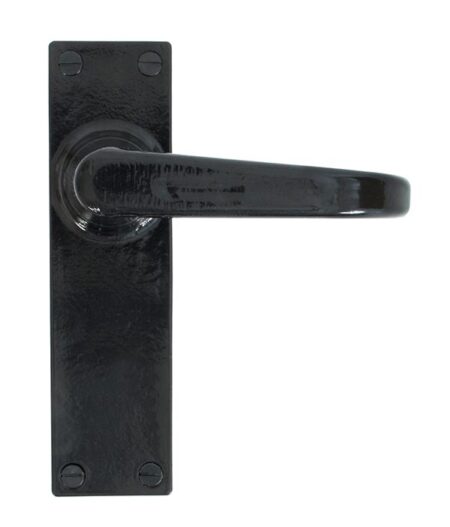 Black Deluxe Lever Latch Set | 33878