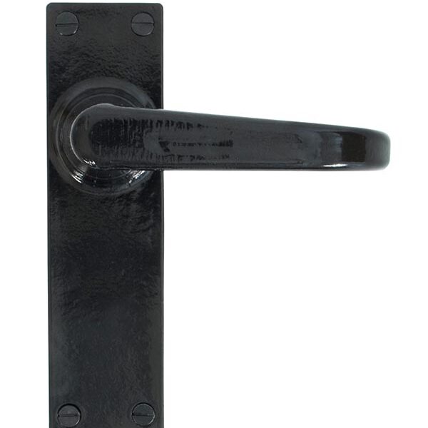 Black Deluxe Lever Latch Set | 33878