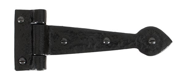Black Textured 6" Cast T Hinge (pair) | 33884