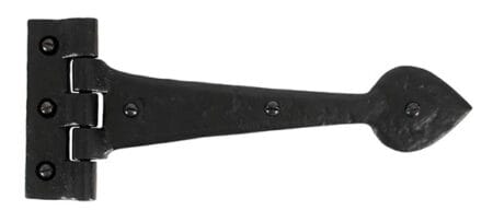 Black Textured 10½" Cast T Hinge (pair) | 33885