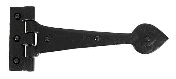 Black Textured 10½" Cast T Hinge (pair) | 33885