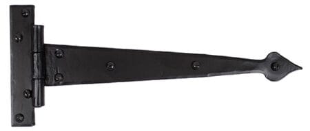 Black 12" Arrow Head T Hinge (pair) | 33973
