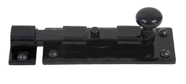 Black 4" Straight Knob Bolt | 33982
