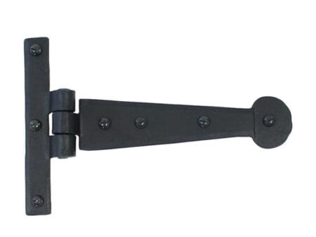 Black 6" Penny End T Hinge (pair) | 33987