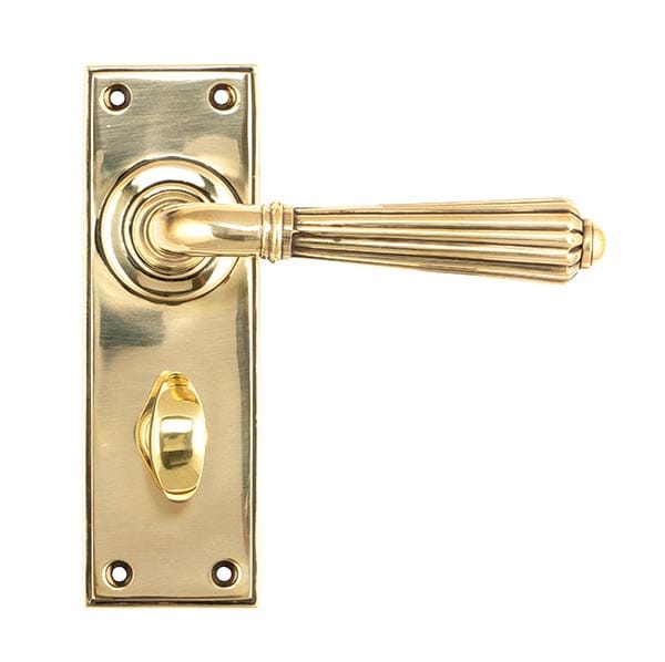 Aged Brass Hinton Lever Bathroom Set | 45312