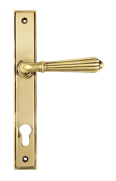 Aged Brass Hinton Slimline Lever Espag. Lock Set | 45314