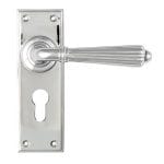 Polished Chrome Hinton Lever Euro Lock Set | 45319