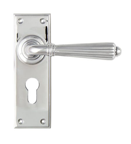 Polished Chrome Hinton Lever Euro Lock Set | 45319
