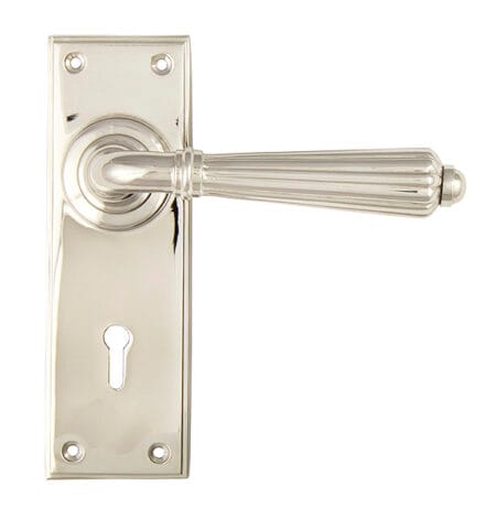 Polished Nickel Hinton Lever Lock Set | 45322