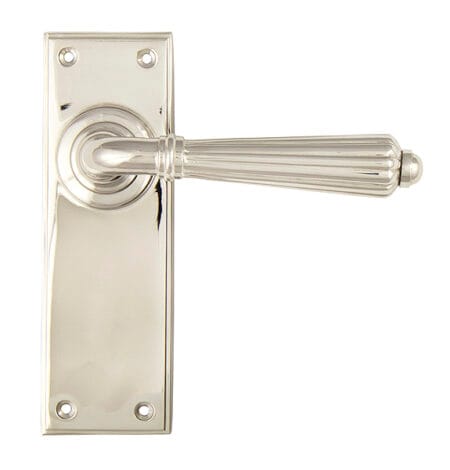 Polished Nickel Hinton Lever Latch Set | 45323