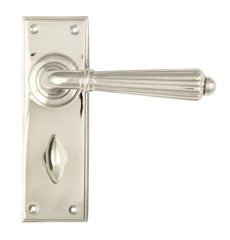Polished Nickel Hinton Lever Bathroom Set | 45324