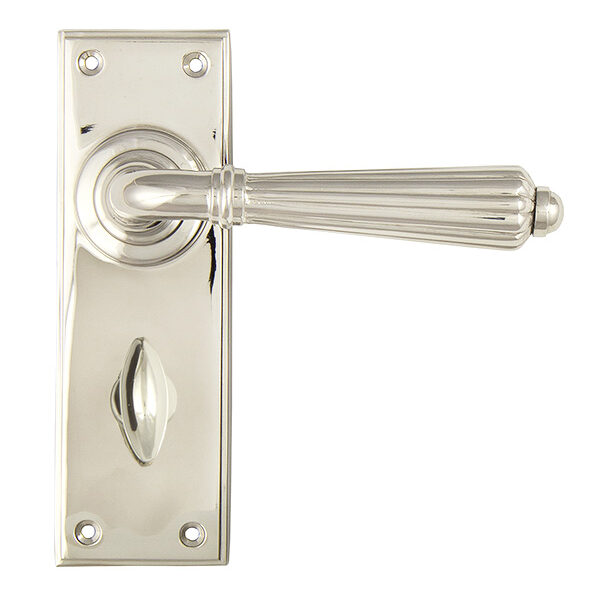 Polished Nickel Hinton Lever Bathroom Set | 45324