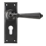 Aged Bronze Hinton Lever Euro Lock Set | 45331