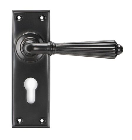 Aged Bronze Hinton Lever Euro Lock Set | 45331