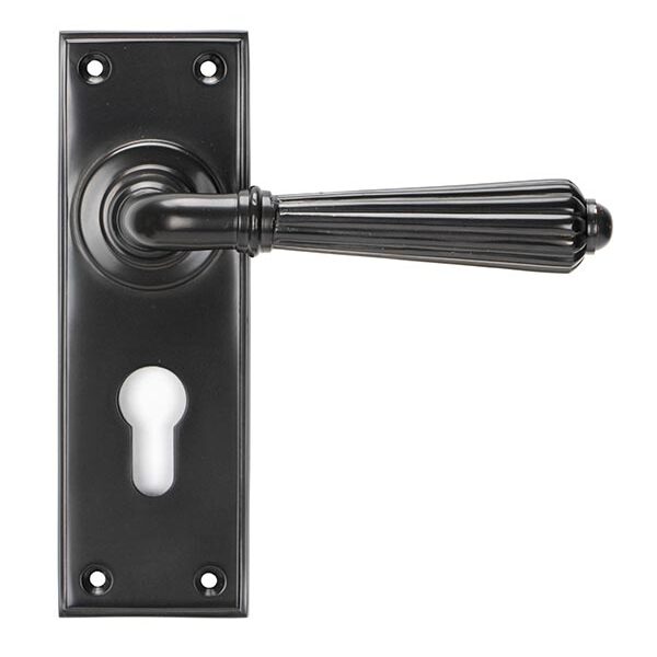 Aged Bronze Hinton Lever Euro Lock Set | 45331