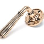 Polished Bronze Hinton Lever on Rose Set | 45333