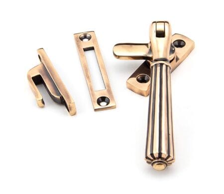 Polished Bronze Locking Hinton Fastener | 45343