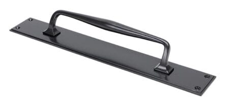 Aged Bronze 425mm Art Deco Pull Handle on Backplate | 45377
