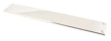 Polished Nickel 425mm Art Deco Fingerplate | 45386
