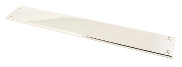 Polished Nickel 425mm Art Deco Fingerplate | 45386