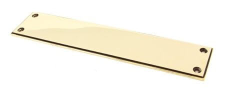 Aged Brass 300mm Art Deco Fingerplate | 45389