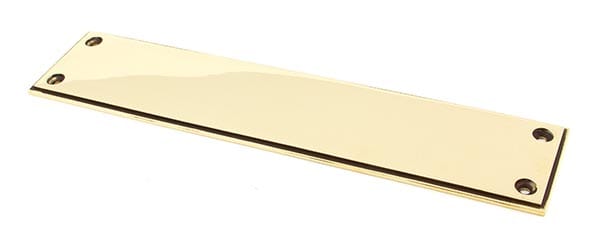 Aged Brass 300mm Art Deco Fingerplate | 45389
