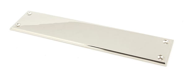 Polished Nickel 300mm Art Deco Fingerplate | 45391