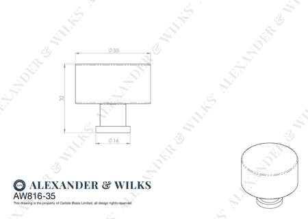 Alexander & Wilks Leila Hammered Cupboard Knob - Antique Brass - 35mm - Image 2