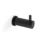 Alexander & Wilks Brunel Knurled Coat Hook - Black