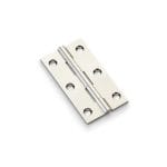 Alexander & Wilks Heavy Pattern Solid Brass Cabinet Butt Hinge - Polished Nickel - 3"