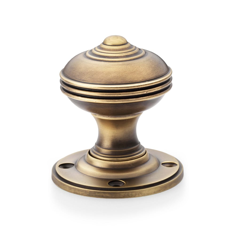 aw304-50-ab.jpg Alexander & Wilks Romeo Mortice Knob - Antique Brass - Image 1