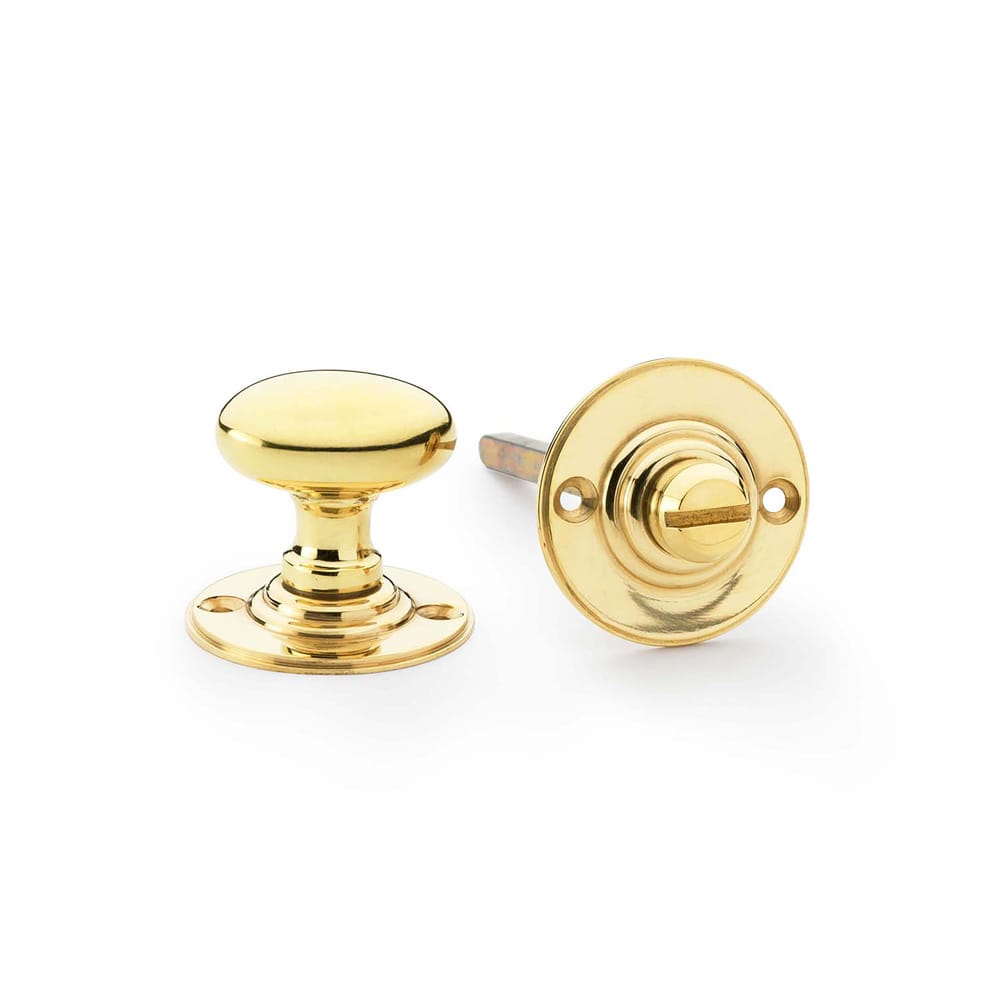 aw386ub.jpg Alexander & Wilks Thumbturn and Release - Unlacquered Brass - Image 1