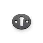Alexander & Wilks Victorian Standard Profile Escutcheon - Black Powder Coat