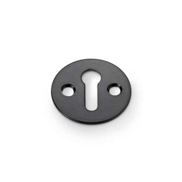 Alexander & Wilks Victorian Standard Profile Escutcheon - Black Powder Coat