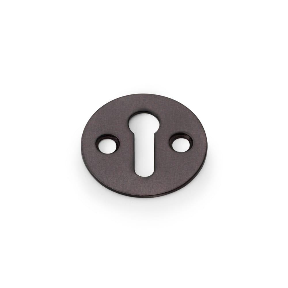 aw399dbz.jpg Alexander & Wilks Victorian Standard Profile Escutcheon - Dark Bronze - Image 1