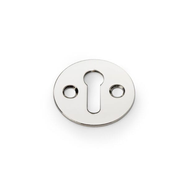 Alexander & Wilks Victorian Standard Profile Escutcheon - Polished Nickel