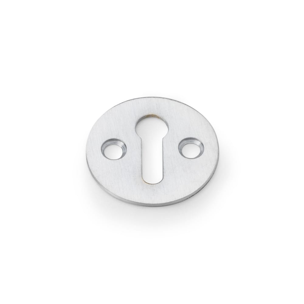 aw399sc.jpg Alexander & Wilks Victorian Standard Profile Escutcheon - Satin Chrome - Image 1