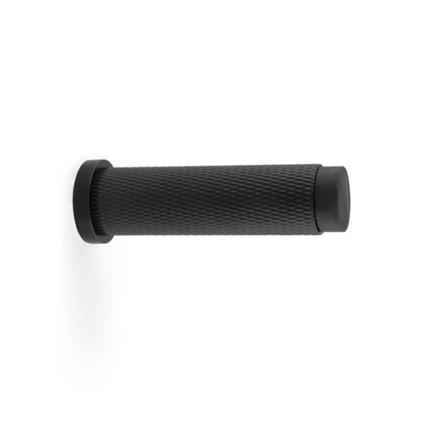 Alexander & Wilks Brunel Knurled Door Stop - Black