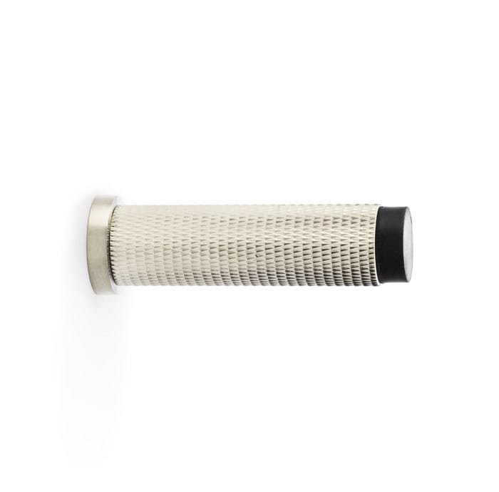 aw600-75-snpvd.jpg Alexander & Wilks Brunel Knurled Door Stop - Satin Nickel PVD - Image 1