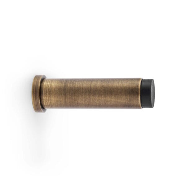 Alexander & Wilks Plain Projection Cylinder Door Stop - Antique Brass