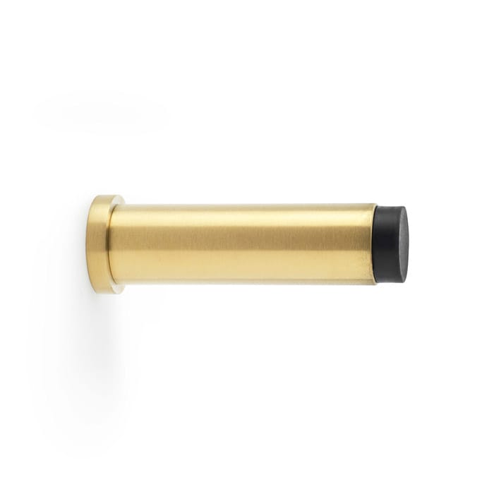 aw601-75-sbpvd.jpg Alexander & Wilks Plain Projection Cylinder Door Stop - Satin Brass PVD - Image 1