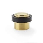 Alexander & Wilks Plain Floor Mounted Door Stop - Satin Brass PVD