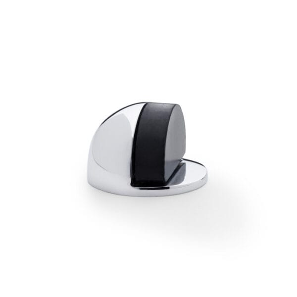 Alexander & Wilks Shield Floor Mounted Door Stop - Polished Chrome