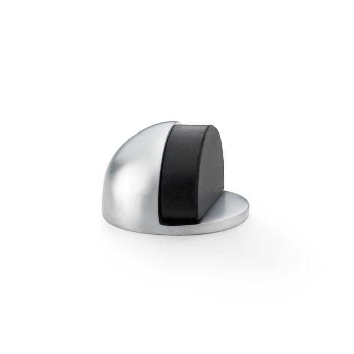 aw631sc.jpg Alexander & Wilks Shield Floor Mounted Door Stop - Satin Chrome - Image 1