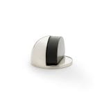 Alexander & Wilks Shield Floor Mounted Door Stop - Satin Nickel