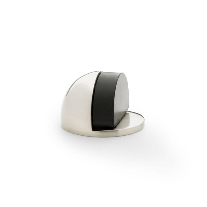 aw631sn.jpg Alexander & Wilks Shield Floor Mounted Door Stop - Satin Nickel - Image 1